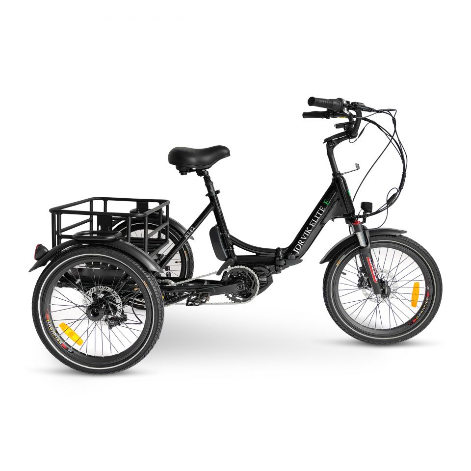 Tricycle Électrique Pliable Jorvik Elite JET-E2 avec Moteur pédalier à Batteries Doubles