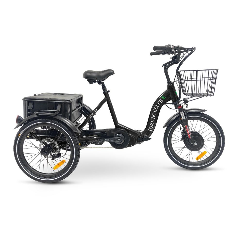 Jorvik Elite Front Hub Dual Battery Electric Folding Tricycle JET-E2FH